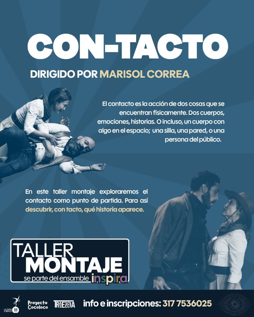 Pieza gráfica Con-tacto dirigida por Marisol Correa
