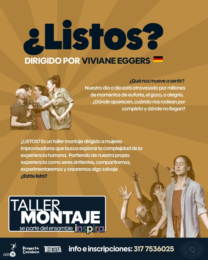 Viviane Eggers dirige el taller montaje ¿Listos?
